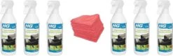 HG Nettoyant Puissant Pour Meubles De Jardin Boîte 6 Pièces + 10 Chiffons En Microfibre