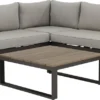 GENERIQUE - Salon De Jardin SAN DIEGO - 5 Personnes - Salon De Jardin - Aluminium - Moka - Eucalyptus