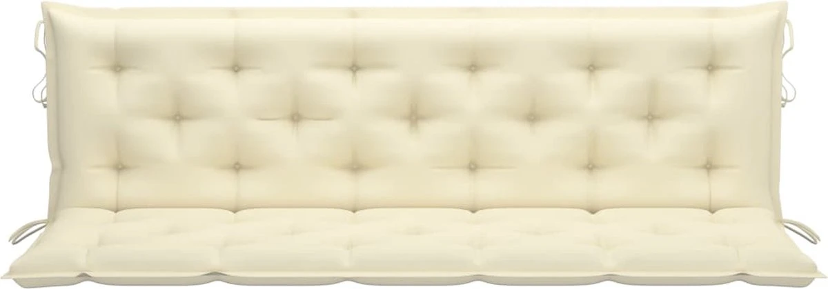 Prolenta Premium - Rocking Chair - Coussin Pour Rocking Chair 180 Cm Tissu Blanc Crème - Wit - Balançoire 2 Prolenta Premium - Rocking Chair - Coussin Pour Rocking Chair 180 Cm Tissu Blanc Crème - Wit - Balançoire – Image 2