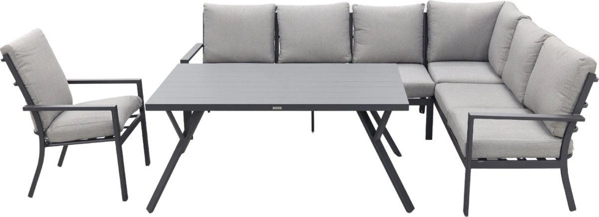 Garden Impressions Senja Salon Salle à Manger 4 Pièces Droite Avec Chaise - Gris Foncé 17 Garden Impressions Senja Salon Salle à Manger 4 Pièces Droite Avec Chaise - Gris Foncé – Image 17