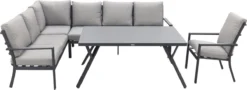 Garden Impressions Senja Ensemble De Salle à Manger Lounge 4 Pièces Gauche Avec Chaise - Gris Foncé 24 Garden Impressions Senja Ensemble De Salle à Manger Lounge 4 Pièces Gauche Avec Chaise - Gris Foncé -Jardin Meubles Magasin 1200x435 3