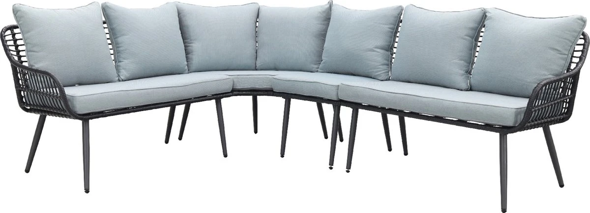 Garden Impressions Ensemble De Salle à Manger Margriet - Noir Carbone/Gris Menthe - 6 Pièces 13 Garden Impressions Ensemble De Salle à Manger Margriet - Noir Carbone/Gris Menthe - 6 Pièces – Image 13