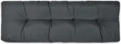 Coussin De Palette Beautissu Eco Style - Coussin De Dossier 120x40 Cm Pour Canapé-palette - Coussin Gris Graphite - Coussins De Palette En Qualité Coussin De Matelas -Jardin Meubles Magasin 1200x442