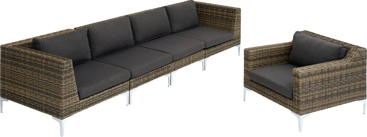 Tectake - Ensemble Osier Modulaire Villanova Coin Droit Naturel - 404416 5 Tectake - Ensemble Osier Modulaire Villanova Coin Droit Naturel - 404416 – Image 5