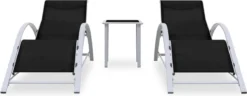 VidaXL Ensemble De Chaises Longues Noir - 2 Pièces - Avec Table - Zwart - Sun Longues - Chaise Longue - Jardin - Lit Lounge - 2 Pièces 25 VidaXL Ensemble De Chaises Longues Noir - 2 Pièces - Avec Table - Zwart - Sun Longues - Chaise Longue - Jardin - Lit Lounge - 2 Pièces -Jardin Meubles Magasin 1200x467 1