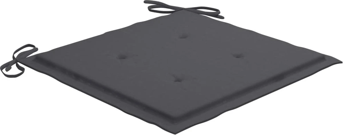 Chaises De Jardin VidaLife 3 Pcs Avec Coussins En Teck Massif De Couleur Anthracite 6 Chaises De Jardin VidaLife 3 Pcs Avec Coussins En Teck Massif De Couleur Anthracite – Image 6