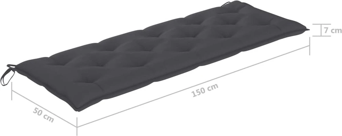 Prolenta Premium - Rocking Chair - Coussin Pour Rocking Chair 150 Cm Tissu Anthracite - Anthracite - Balançoire 7 Prolenta Premium - Rocking Chair - Coussin Pour Rocking Chair 150 Cm Tissu Anthracite - Anthracite - Balançoire – Image 7