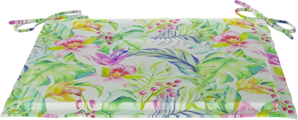 Prolenta Premium - Chaises De Jardin De Jardin 4 Pcs Avec Coussins à Motif De Feuilles En Teck Massif 7 Prolenta Premium - Chaises De Jardin De Jardin 4 Pcs Avec Coussins à Motif De Feuilles En Teck Massif – Image 7