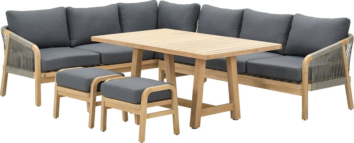 Garden Impressions Alora Salon Salle à Manger 5 Pièces Gauche - Gris Foncé 6 Garden Impressions Alora Salon Salle à Manger 5 Pièces Gauche - Gris Foncé – Image 6