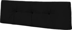ExpertoXL Pallet Cushion 120x80 SET - Coussin D'assise Avec Coussin De Dossier - Zwart - Résistant Aux Intempéries -Jardin Meubles Magasin 1200x502 2