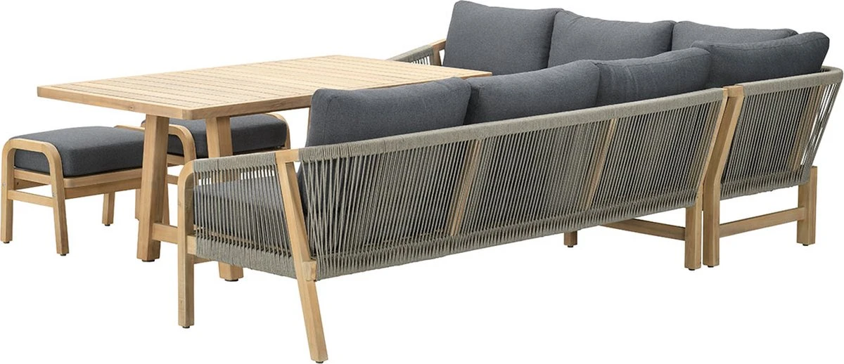 Garden Impressions Alora Salon Salle à Manger 5 Pièces Gauche - Gris Foncé 8 Garden Impressions Alora Salon Salle à Manger 5 Pièces Gauche - Gris Foncé – Image 8