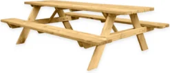 Cheappicnictafels.nl | Table De Pique-nique De 240 Cm De Long | Table De Jardin 8 Personnes | De Luxe 240cm Long | Bois De Pin Imprégné !