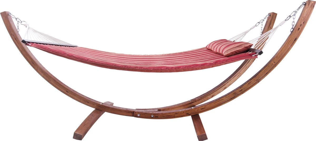 AXI Hawaï Hamac Double XXL - Hamac 2 Personnes En Rouge Avec Support En Bois - Pour L’extérieur Pour Jardin, Terrasse, Balcon 10 AXI Hawaï Hamac Double XXL - Hamac 2 Personnes En Rouge Avec Support En Bois - Pour L’extérieur Pour Jardin, Terrasse, Balcon – Image 10