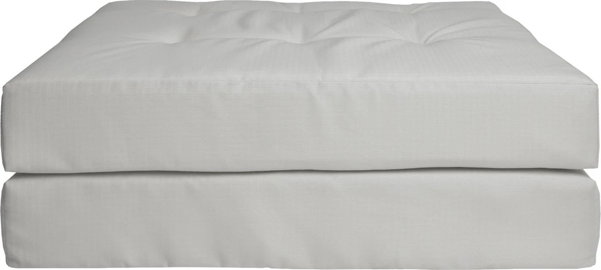 Beautissu Elements - Set De Coussins Palette - 1x Coussin D'Assise 120x80 Cm & 1x Coussin De Dossier 120x40 Cm - Grijs Clair 11 Beautissu Elements - Set De Coussins Palette - 1x Coussin D'Assise 120x80 Cm & 1x Coussin De Dossier 120x40 Cm - Grijs Clair – Image 11