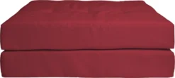 Beautissu Elements - Set De Coussins Palette - 1x Coussin D'Assise 120x80 Cm & 2x Coussin De Dossier 60x40 Cm - Rouge -Jardin Meubles Magasin 1200x540