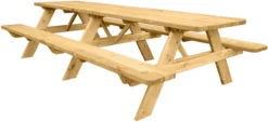 Cheappicnictafels.nl | Table De Pique-nique De 300 Cm De Long | Table De Jardin 10/12 Personnes | De Luxe 300cm Long | Bois De Pin Imprégné !