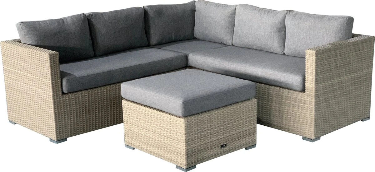 Ensemble De Salon En Aluminium Wit - Ensemble De Mobilier De Jardin De Jardin - Résistant Aux Intempéries - Coussins Inclus - Haute Qualité - Best -seller 2021