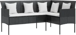 Prolenta Premium - Ensemble De Salon 5 Pièces Avec Coussins En Forme De L Poly Rotin Noir - Maison Et Jardin 14 Prolenta Premium - Ensemble De Salon 5 Pièces Avec Coussins En Forme De L Poly Rotin Noir - Maison Et Jardin -Jardin Meubles Magasin 1200x556 2