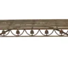 Clayre & Eef Banc De Jardin 142x41x66 Cm Banc En Fer Vert Banc D'Extérieur Jardin Mobilier De Jardin De Jardin