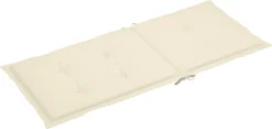 Decoways - Coussins Pour Chaise De Coussins De Chaise De Jardin 6 Pièces 120x50x4 Cm Couleur Crème -Jardin Meubles Magasin 1200x569 6