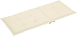 Decoways - Coussins Pour Chaise De Coussins De Chaise De Jardin 6 Pièces 120x50x4 Cm Couleur Crème -Jardin Meubles Magasin 1200x570 1