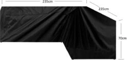 Maxxcovers Housse Mobilier De Jardin - Housse De Salon En Forme De L - 235x235x90x70 Cm - Premium - Zwart 10 Maxxcovers Housse Mobilier De Jardin - Housse De Salon En Forme De L - 235x235x90x70 Cm - Premium - Zwart -Jardin Meubles Magasin 1200x570 6
