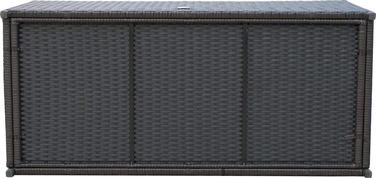 Outsunny Coussin Boîte Poly Rotin Coussin Boîte Jardin Boîte Métal 118 Lx 54 Lx 59 H Cm Marron 865-003 3 Outsunny Coussin Boîte Poly Rotin Coussin Boîte Jardin Boîte Métal 118 Lx 54 Lx 59 H Cm Marron 865-003 – Image 3