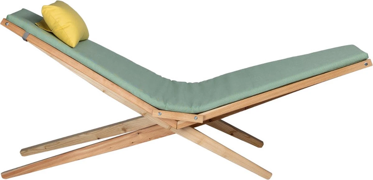 Weltevree - Woodlounger - Chaise Longue De Jardin, Chaise Longue D'extérieur, Chaise Longue Pliable - Ensemble Matras Et Coussin Moelleux - Hauteur Réglable - Bois De Mélèze Durable 3 Weltevree - Woodlounger - Chaise Longue De Jardin, Chaise Longue D'extérieur, Chaise Longue Pliable - Ensemble Matras Et Coussin Moelleux - Hauteur Réglable - Bois De Mélèze Durable – Image 3