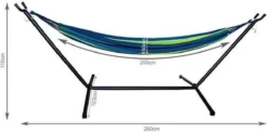 Hamac De Luxe Pour 2 Personnes Comprenant Un Maximum Standard De 200 Kg De Tissu En Coton Robuste De 150 Cm -Jardin Meubles Magasin 1200x591