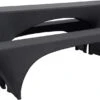 Beautissu Victoria - 3 Housses Élastiques Pour Ensemble De Tente à Bière 220x70 Cm - Housse Festive Pour Table à Bière & 2 Housses Pour Bancs à Bière En Zwart