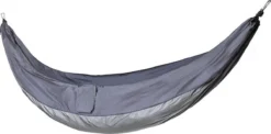 Hamac - Hamacs - 2 Personnes - Outdoor - Plein Air - Camping - Avec Housse De Rangement - Poids Maximum De Transport 200 Kilos - Hydrofuge - Nylon - Gris - Cadeau Vaderdag