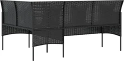 Prolenta Premium - Ensemble De Salon 5 Pièces Avec Coussins En Forme De L Poly Rotin Noir - Maison Et Jardin 17 Prolenta Premium - Ensemble De Salon 5 Pièces Avec Coussins En Forme De L Poly Rotin Noir - Maison Et Jardin -Jardin Meubles Magasin 1200x595 3