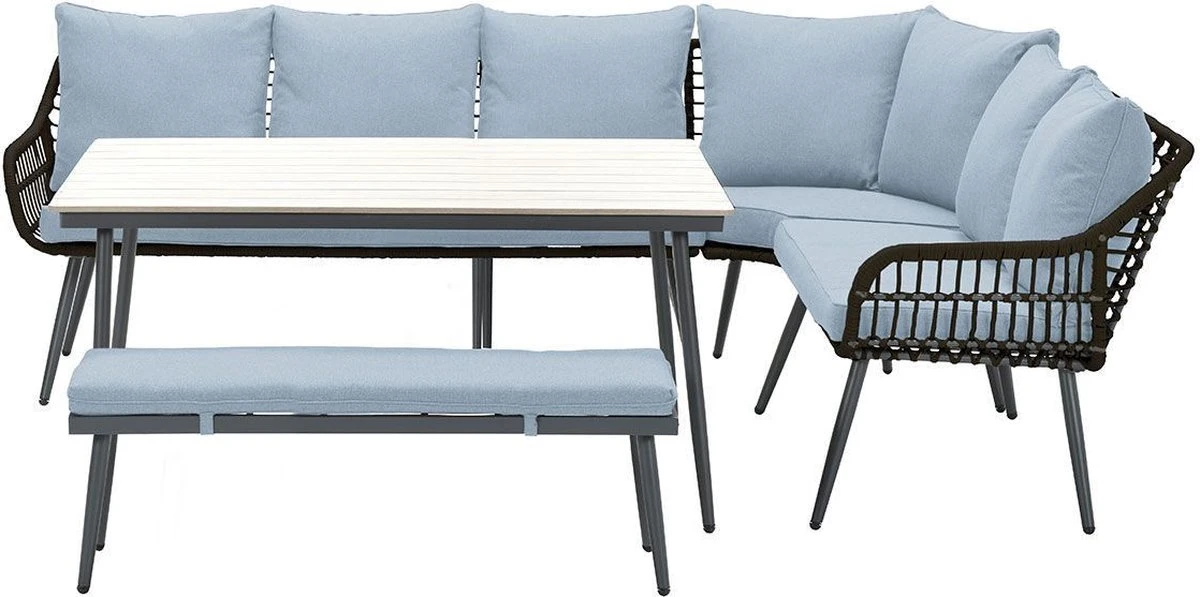 Garden Impressions Ensemble De Salle à Manger Margriet - Noir Carbone/Gris Menthe - 6 Pièces 19 Garden Impressions Ensemble De Salle à Manger Margriet - Noir Carbone/Gris Menthe - 6 Pièces – Image 19