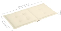 Decoways - Coussins Pour Chaise De Coussins De Chaise De Jardin 2 Pièces 100x50x4 Cm Couleur Crème 16 Decoways - Coussins Pour Chaise De Coussins De Chaise De Jardin 2 Pièces 100x50x4 Cm Couleur Crème -Jardin Meubles Magasin 1200x609 2