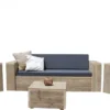 Ensemble De Salon Sanderswoodworks Bois D'échafaudage - Santa Monica- Avec Coussins