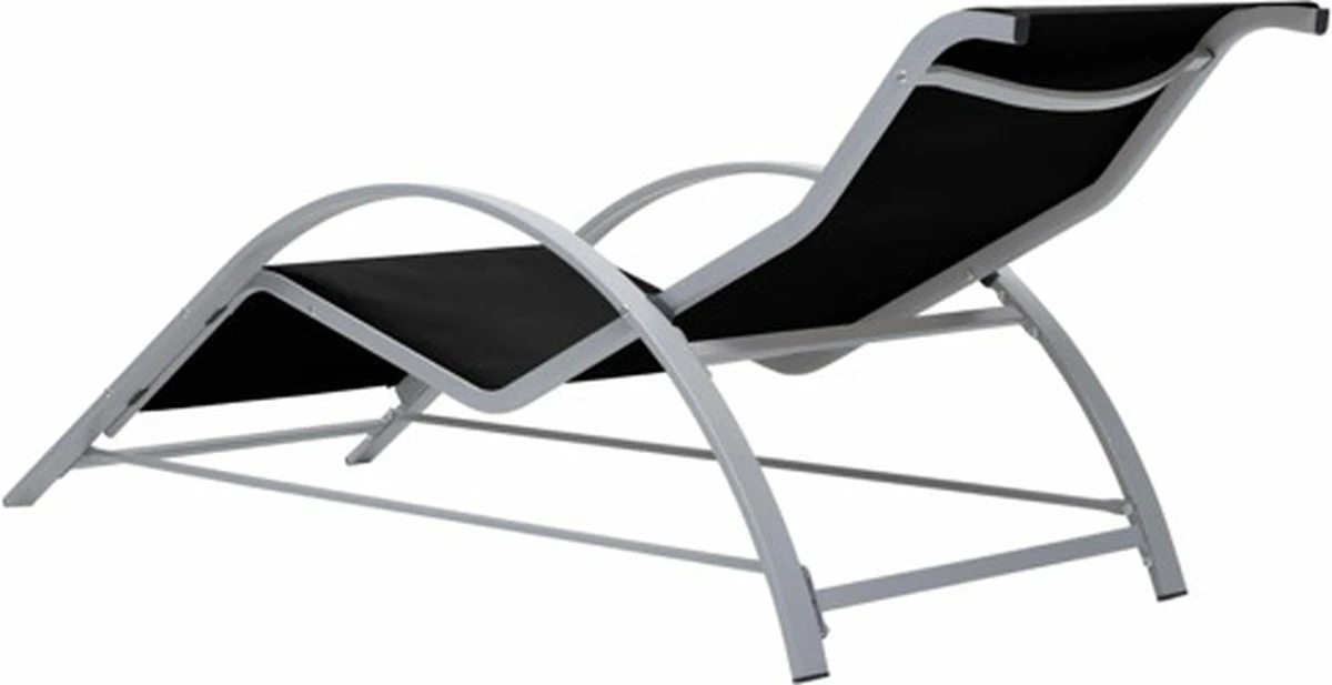 VidaXL Ensemble De Chaises Longues Noir - 2 Pièces - Avec Table - Zwart - Sun Longues - Chaise Longue - Jardin - Lit Lounge - 2 Pièces 8 VidaXL Ensemble De Chaises Longues Noir - 2 Pièces - Avec Table - Zwart - Sun Longues - Chaise Longue - Jardin - Lit Lounge - 2 Pièces – Image 8