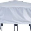 NATERIAL - Housse De Protection Pour Table De Jardin - L - Rectangulaire - H 60 X L 200 X L 130 Cm - Résistant Aux UV - Imperméable - Déperlant - Aérateur - Gris Clair