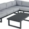 Hartman Calabria Corner Lounge Set Gris Clair Avec Table D'Appoint Calabria
