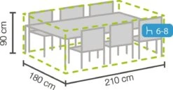 Outdoor Covers Garden Set Housse De Protection 210x180x90cm