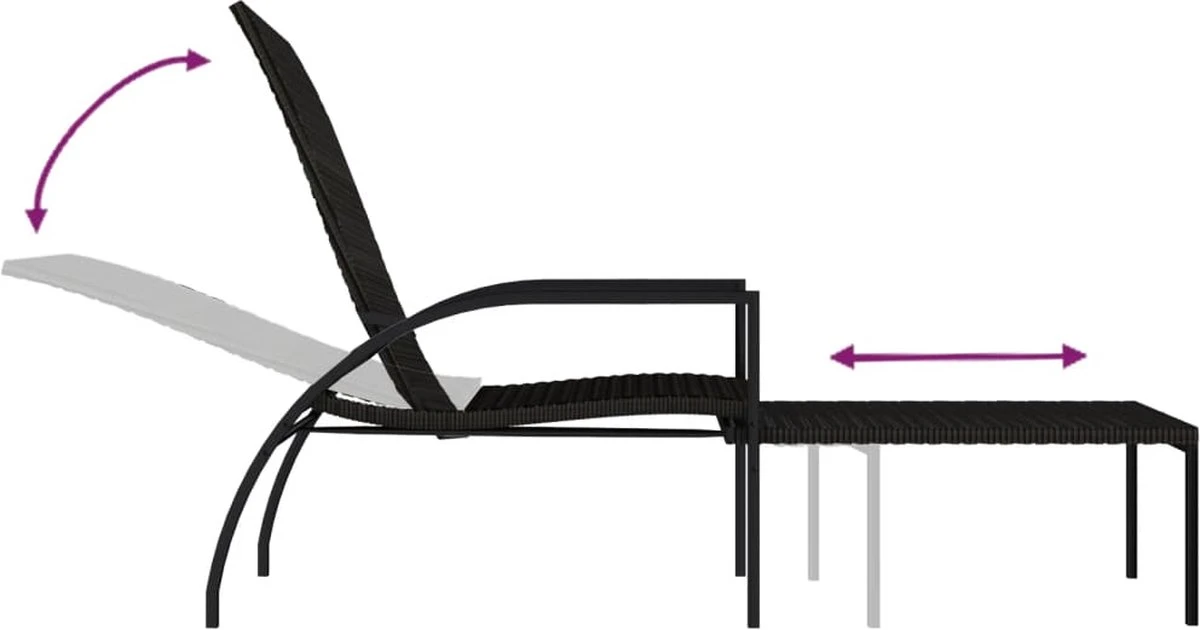 Chaises Longues Premium - Chaises Longues 2 Pcs Avec Repose-pieds Polyéthylène Rotin Marron - Lit - Chambre 8 Chaises Longues Premium - Chaises Longues 2 Pcs Avec Repose-pieds Polyéthylène Rotin Marron - Lit - Chambre – Image 8