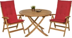 Beautissu Loft HL Set 6 X Coussins De Jardin Dossier Haut - 120 X 50 Cm - Coussin Rouge - Coussin D'assise UV - Coussin De Coussins De Jardin -Jardin Meubles Magasin 1200x634