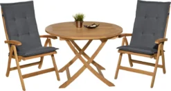 Beautissu Loft HL - Set De 4 Coussins De Jardin Dossier Haut 120x50x6 Cm Coussin Grijs Graphite Chaise De Coussins De Chaise De Jardin Coussins Coussin D'Assise Chaise De Jardin -Jardin Meubles Magasin 1200x635 4