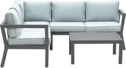 Salon De Jardin Aluminium Anthracite - Salon De Jardin 5 Personnes - Merk: Garden Impressions - Coussins En Oléfine Déperlants - Structure Inox -Jardin Meubles Magasin 1200x645 5