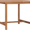 Prolenta Premium - Table De Jardin 120x120x75 Cm Teck Massif - Table - Table De Jardin - Tables De Tables De Jardin