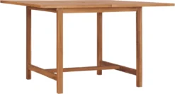 Prolenta Premium - Table De Jardin 120x120x75 Cm Teck Massif - Table - Table De Jardin - Tables De Tables De Jardin
