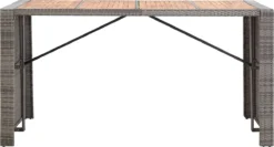 Ensemble De Bar De Jardin Premium - Ensemble De Bar De Jardin 9 Pièces Polyrotin Et Bois D'acacia Gris 15 Ensemble De Bar De Jardin Premium - Ensemble De Bar De Jardin 9 Pièces Polyrotin Et Bois D'acacia Gris -Jardin Meubles Magasin 1200x646 3