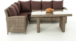 Ensemble De Salle à Manger Clp Bermeo Lounge - Poly Rotin - Couleur De 5 Mm Rotin Nature - Housse Blanc Cassé -Jardin Meubles Magasin 1200x647 2