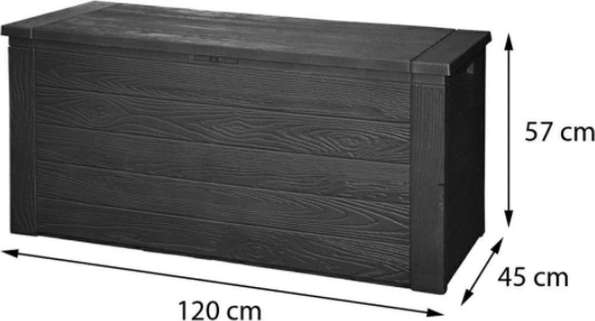 Pro Garden ProGarden - Boîte De Jardin - Boîte De Rangement De Jardin - Boîte De Rangement - Boîte De Jardin - Boîte De Rangement De Jardin - Boîte De Rangement - Boîte De Coussin - 300 Litres - Imperméable - Aspect Bois 5 Pro Garden ProGarden - Boîte De Jardin - Boîte De Rangement De Jardin - Boîte De Rangement - Boîte De Jardin - Boîte De Rangement De Jardin - Boîte De Rangement - Boîte De Coussin - 300 Litres - Imperméable - Aspect Bois – Image 5