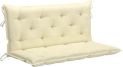 Prolenta Premium - Rocking Chair - Coussin Pour Rocking Chair 120 Cm Tissu Blanc Crème - Wit - Balançoire -Jardin Meubles Magasin 1200x650