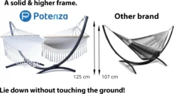 Potenza® Hamac Avec ÉPANDEUR Et Support – 2 Personnes – Cadre EXTRA STABLE Jusqu'à 220 Kg – Ensembles De Hamac De Hamacs - Grande Roma 8 Potenza® Hamac Avec ÉPANDEUR Et Support – 2 Personnes – Cadre EXTRA STABLE Jusqu'à 220 Kg – Ensembles De Hamac De Hamacs - Grande Roma -Jardin Meubles Magasin 1200x653 2
